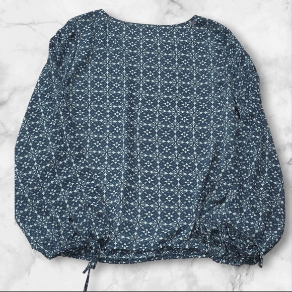 Finn & Grace Open Long Sleeve Patterned Blouse Shirt Top Size Small (S) B89 - Picture 5 of 10